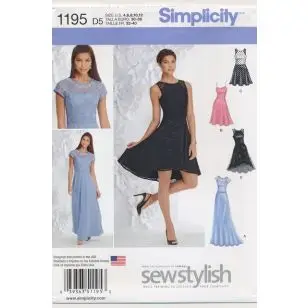 Simplicity 1195 Festkjole - Simplicity mønstre