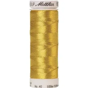 Broderitråd Mettler metallic Guld fv. 0490 - Broderitråd og Diverse tråd