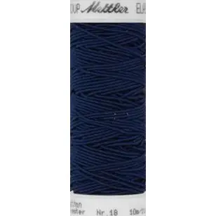 Elastik tråd 10 meter i Mørkeblå - Mettler - Elastiktråd og elastisk tråd