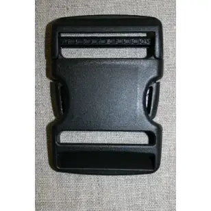 Klik spænde sort 50 mm. - Spænder og hægter