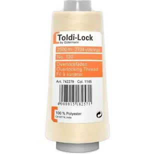 Overlocktråd 2500 meter i Offwhite | Toldi-Lock - Overlock tråd