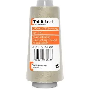 Overlocktråd 2500 meter i Beige | Toldi-Lock - Overlock tråd