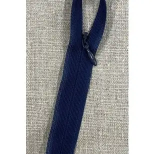 56 cm. usynlig lynlåse-Mørke blå - Lynlåse