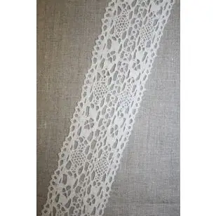 Bomulds-blonde 60 mm. off-white - 