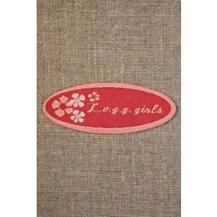 Rød/lyserød logg girls - Pige