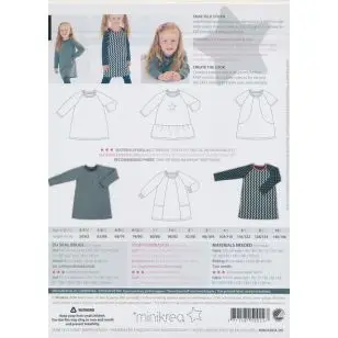 50022 Minikrea raglan kjole - Snitmønstre Minikrea