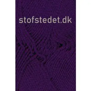 Hjertegarn | Merino Cotton - Uld/bomuld i Mørkelilla - P: 3½-4 - Merino Cotton
