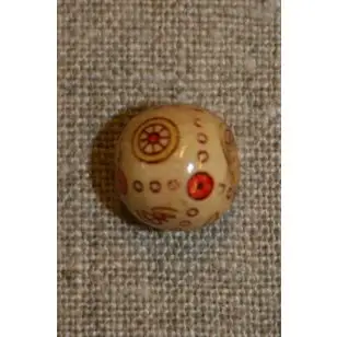 Træperle rund lys - Diverse