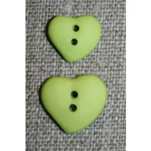 Asymetrisk hjerteknap, lime - Knapper Grøn, gul og orange
