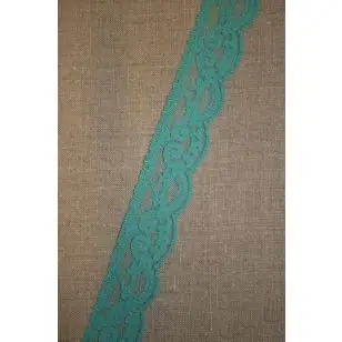 Nylonblonde 30 mm, aqua - irgrøn - Blonder