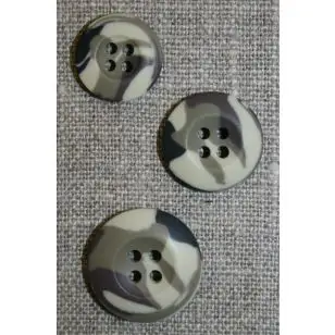 Camouflage knap i 3 str. - Knapper Brun, beige og off-white