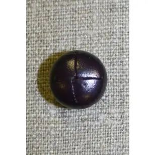 Læder-look knap mørk lilla - Knapper Rød/lyserød/lilla