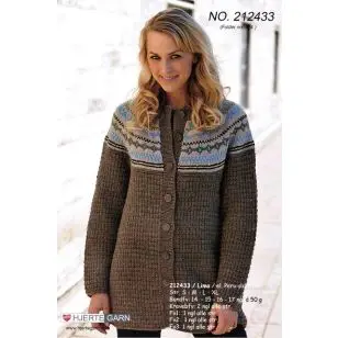 212433 Lang jakke - Pind 4-4½