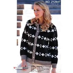 212641 Trøje m/kontrastkanter - Pind 6-6½