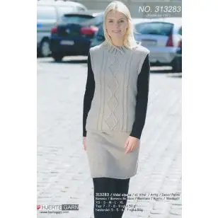 313283 Top m/aranmønster & nederdel - Pind 3-3½