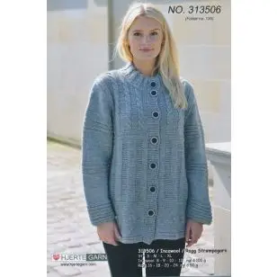 313506 Trøje m/aranmønster - Pind 5-5½