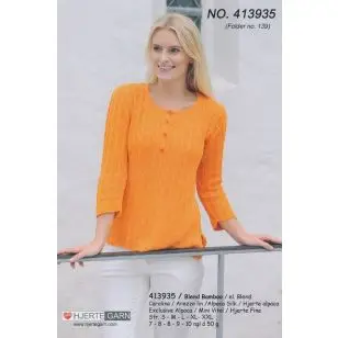 413935 Bluse m/stolpelukning - Pind 3-3½