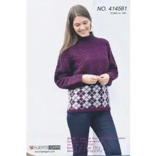 414581 Sweater m/harlekintern - Pind 5-5½