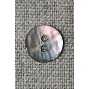 Perlemors knap pudder-brun, 12 mm. - Perlemorsknapper