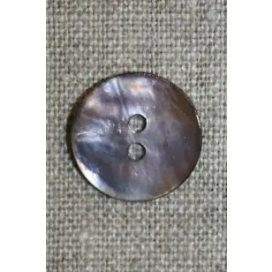 Perlemors knap pudder-brun, 18 mm. - Perlemorsknapper
