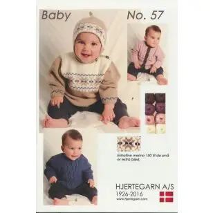Hæfte Baby no. 57 Merino 150 - Strikopskrifter baby