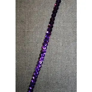 Pallietbånd lilla - Palliet-, Frynse-, Pomponbånd