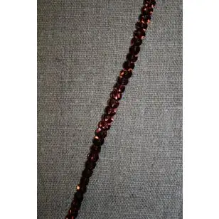 Pallietbånd brun - Palliet-, Frynse-, Pomponbånd