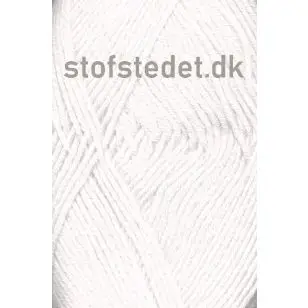 Merino Cotton - Uld/bomuld i Knækket hvid - P: 3½-4 - Merino Cotton