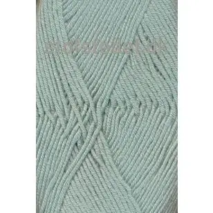 Merino Cotton - Uld/bomuld i Lys støvet grøn - P: 3½-4 - Merino Cotton