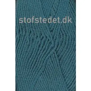 Hjertegarn | Merino Cotton - Uld/bomuld i Petrol/grøn - P: 3½-4 - Merino Cotton