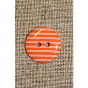 Knap m/striber orange - Knapper Grøn, gul og orange