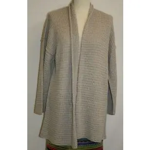 Løs jakke model Mimi strikket i Arezzo Lin - Inspiration strik