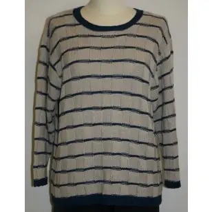 Bluse med tern model Maria strikket i Arezzo Lin - Inspiration strik