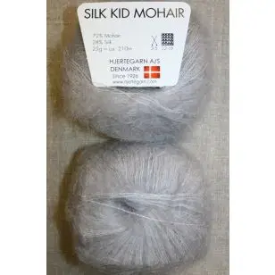 Silk Kid Mohair lysegrå - P: 3-5 - Silk Kid Mohair