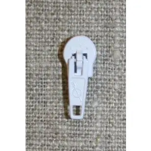 Lynlås-skyder 4 mm. i hvid - 