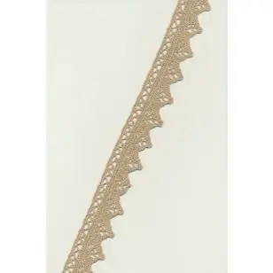 Bomuldsblonde i hør-look, 28 mm. - 