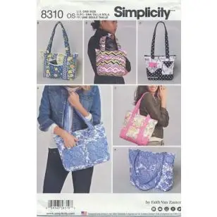 Simplicity 8310 Tasker 29x32 cm. - Hobby, Bamser og Tasker