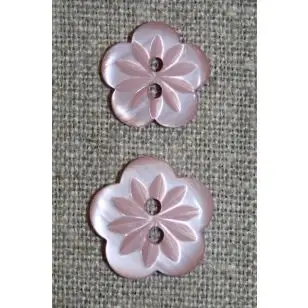Blomster knap lys gammel rosa i 2 str. - Knapper Rød/lyserød/lilla