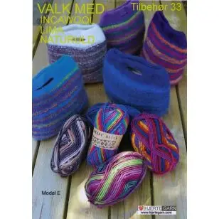 Tilbehør no. 33 valket taske/vanter/hat/kasket - Strikkeopskrift tilbehør/filt