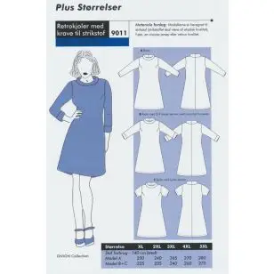 Onion 9011 Plus -Retrokjoler med krave til strikstof - Symønstre