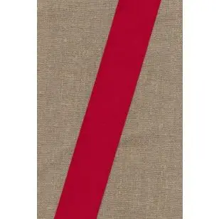Bomuldsbånd - Gjordbånd 40 mm. sildebensvævet i rød - Gjordbånd, bændel og sportsbånd