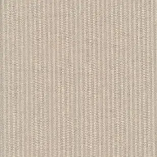 Kraftig bomuld/polyester i stribet sildeben i off-white og sand - 