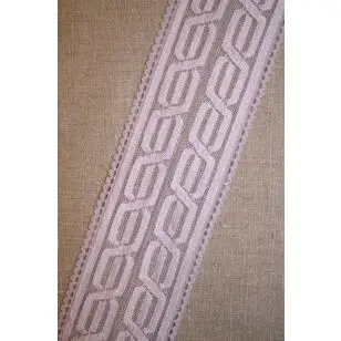 Blonde m/kabel-mønster lyselilla - Blonder