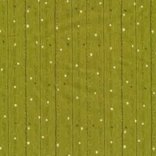 Patchwork i træ-look i lime-grøn - Tilbud metervare