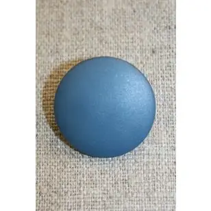 Denim-blå rund knap, 25 mm. - Knapper Blå, turkis og petrol