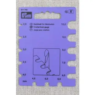 Pindemål - hæklenåle str. 2-10 - Strikketilbehør