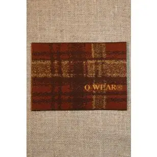 Mærke ternet Q-wear, brun - 