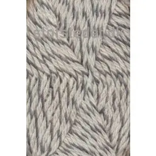 Ragg strømpegarn meleret grå og off-white - P: 5 - Ragg  Strømpegarn