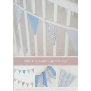 106 Minikrea Flagranke / Vimpler - Snitmønstre Minikrea
