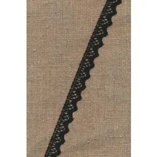 Bomulds-blonde 12 mm. i sort - Blonder